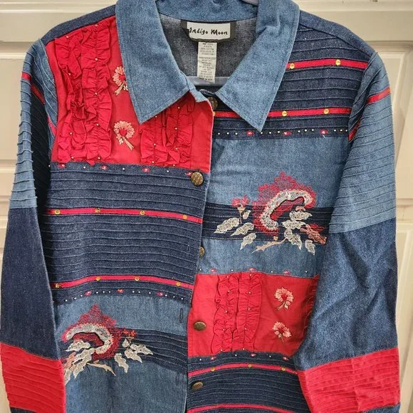 SALE! Indigo Moon Top/Jacket - Picture 2 of 7